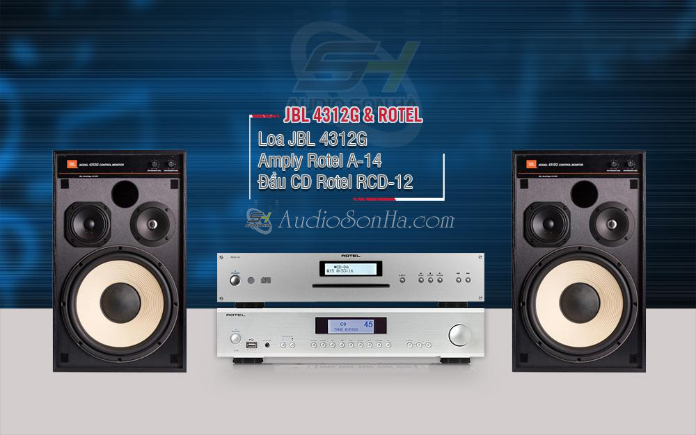 Hệ thống nghe nhạc Rotel & JBL 4312G