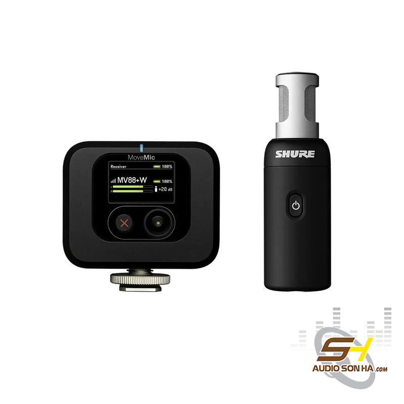 Micro quay video không dây SHURE MoveMic 88+ Receiver Kit ( dùng cho điện thoại)