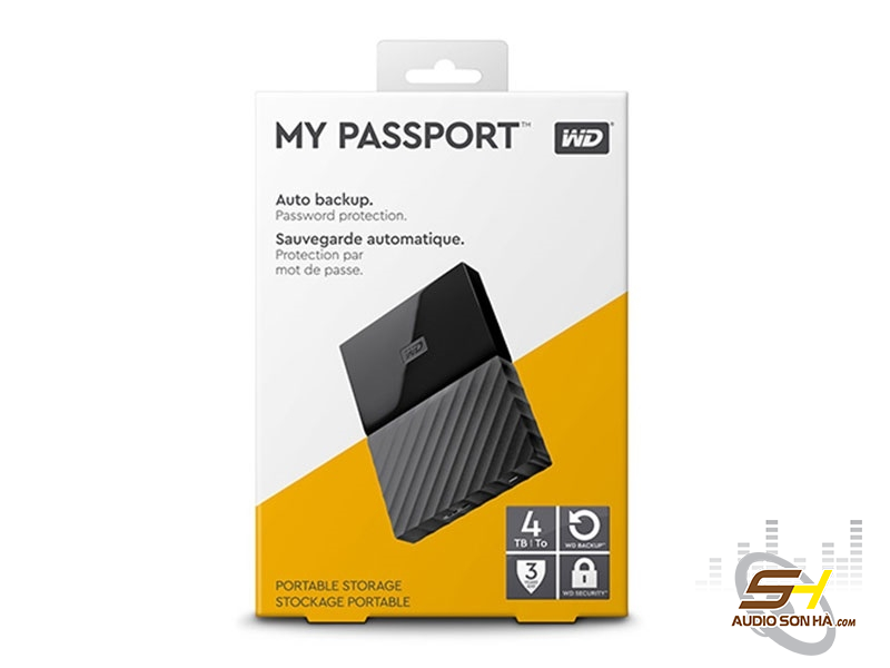 Ổ cứng gắn ngoài WD My Passport (USB) 2TB, 4TB