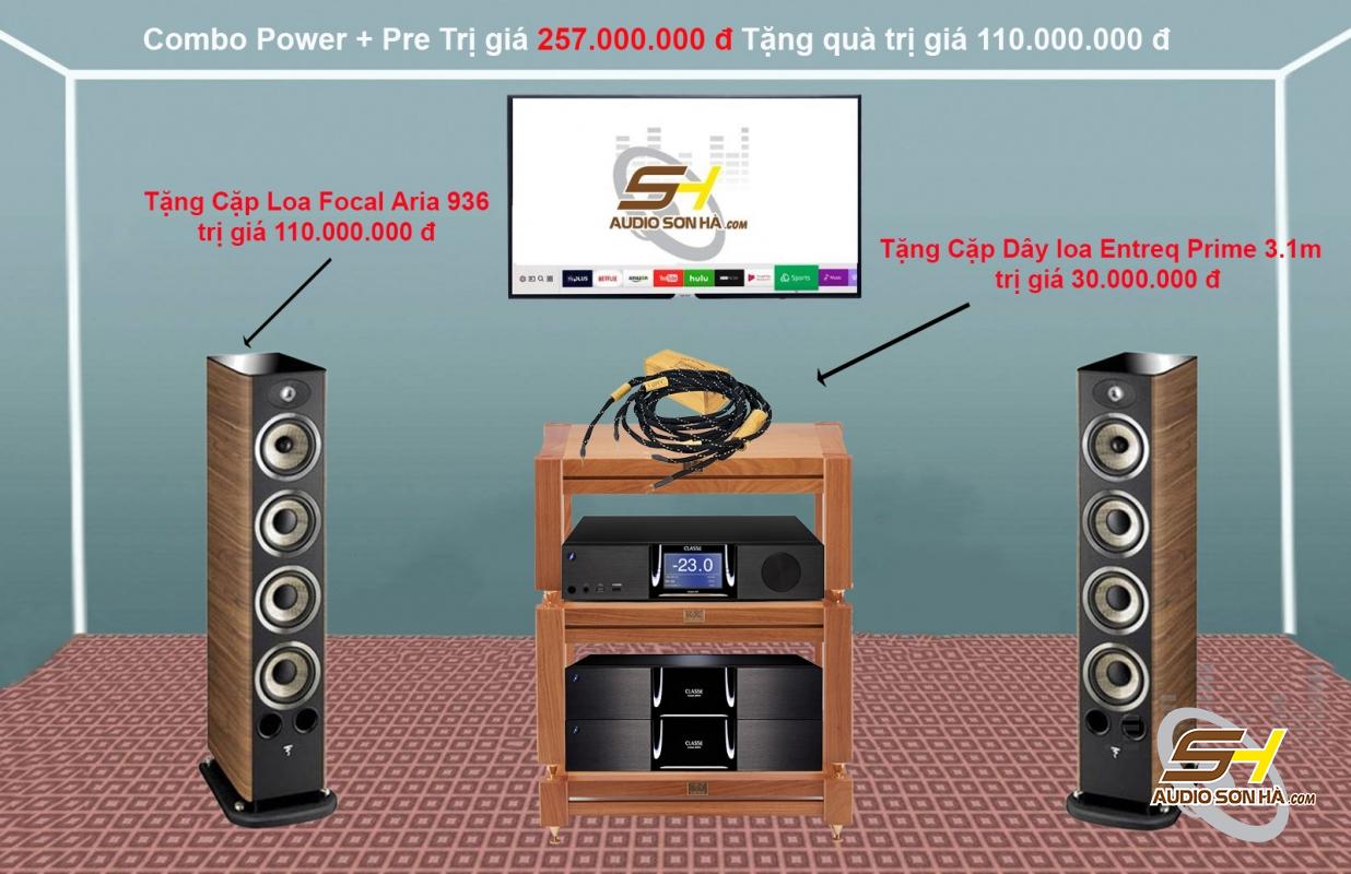  Focal ,Classe Audio Pre Sigma SSP + Power mono block Sigma TẶNG  Hệ thống