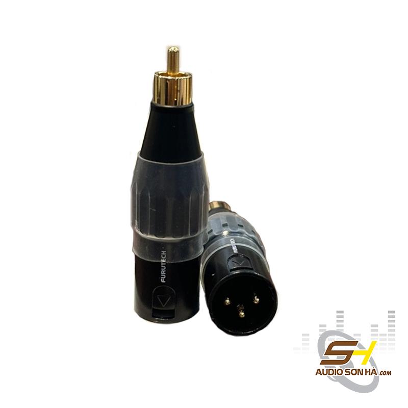 Jack chuyển Furutech XLR đực ra RCA đực  / Cặp